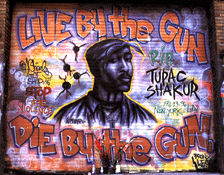Mural delicated to Tupac